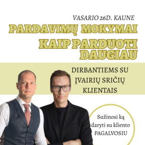pardavimu mokymai kaune